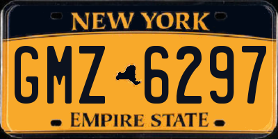 NY license plate GMZ6297