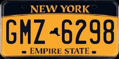 NY license plate GMZ6298