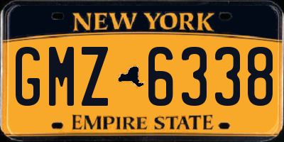NY license plate GMZ6338