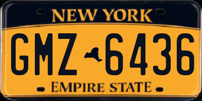 NY license plate GMZ6436