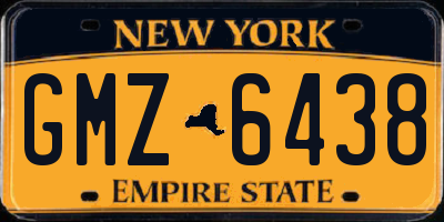 NY license plate GMZ6438