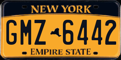NY license plate GMZ6442
