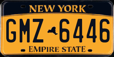 NY license plate GMZ6446