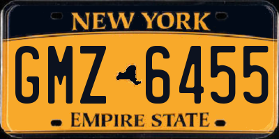 NY license plate GMZ6455