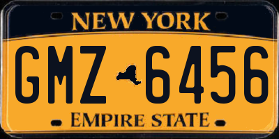 NY license plate GMZ6456
