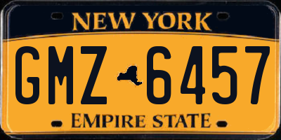 NY license plate GMZ6457