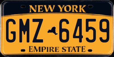 NY license plate GMZ6459