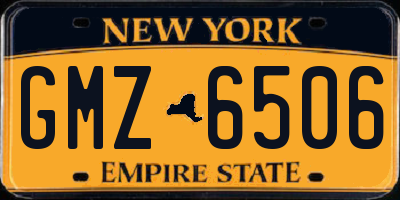 NY license plate GMZ6506
