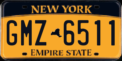 NY license plate GMZ6511