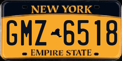NY license plate GMZ6518