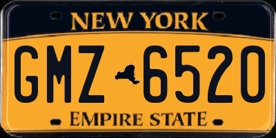 NY license plate GMZ6520