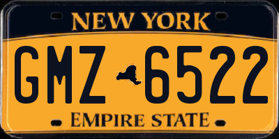 NY license plate GMZ6522