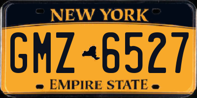 NY license plate GMZ6527