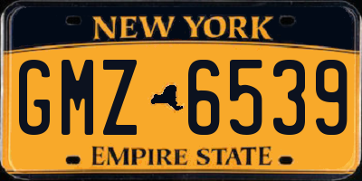 NY license plate GMZ6539