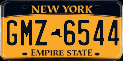 NY license plate GMZ6544