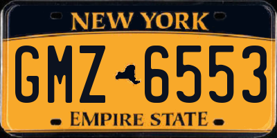 NY license plate GMZ6553
