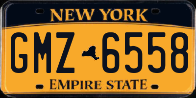 NY license plate GMZ6558