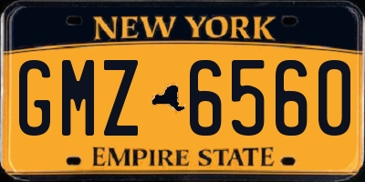 NY license plate GMZ6560