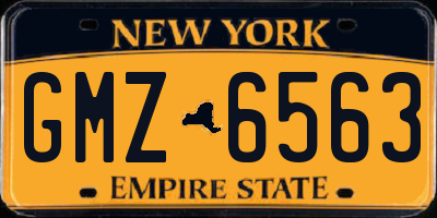 NY license plate GMZ6563