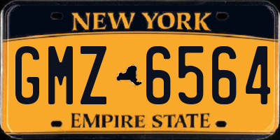 NY license plate GMZ6564