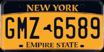NY license plate GMZ6589