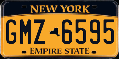 NY license plate GMZ6595