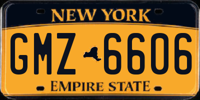 NY license plate GMZ6606
