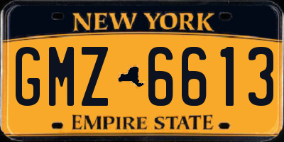 NY license plate GMZ6613