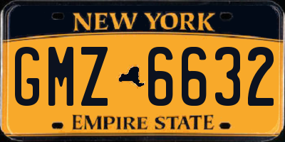 NY license plate GMZ6632