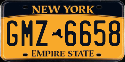 NY license plate GMZ6658