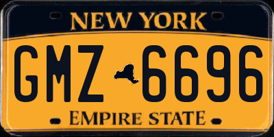 NY license plate GMZ6696