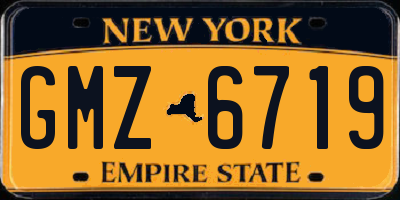 NY license plate GMZ6719