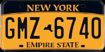 NY license plate GMZ6740