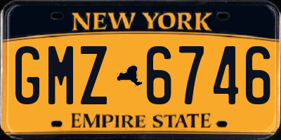 NY license plate GMZ6746