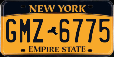 NY license plate GMZ6775