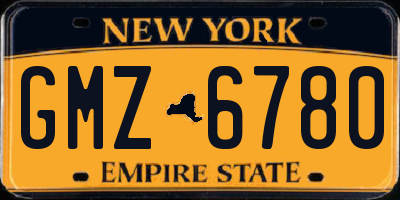 NY license plate GMZ6780