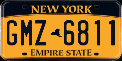 NY license plate GMZ6811