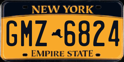 NY license plate GMZ6824