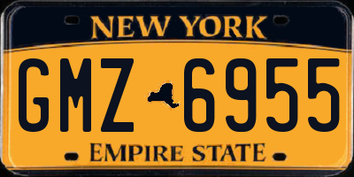 NY license plate GMZ6955