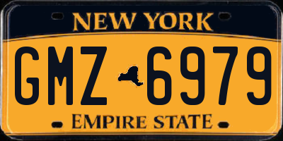 NY license plate GMZ6979