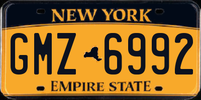 NY license plate GMZ6992