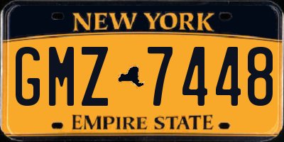 NY license plate GMZ7448