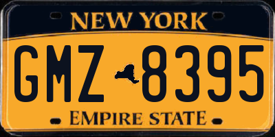 NY license plate GMZ8395
