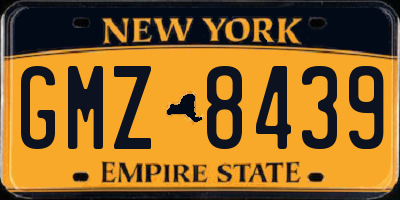 NY license plate GMZ8439