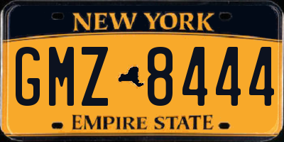 NY license plate GMZ8444