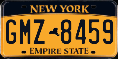NY license plate GMZ8459
