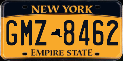 NY license plate GMZ8462