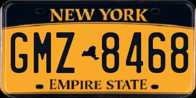 NY license plate GMZ8468