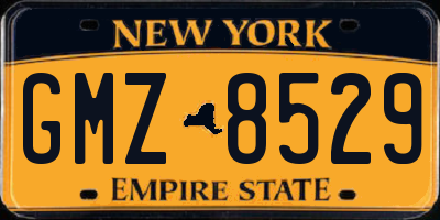 NY license plate GMZ8529