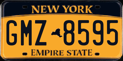 NY license plate GMZ8595